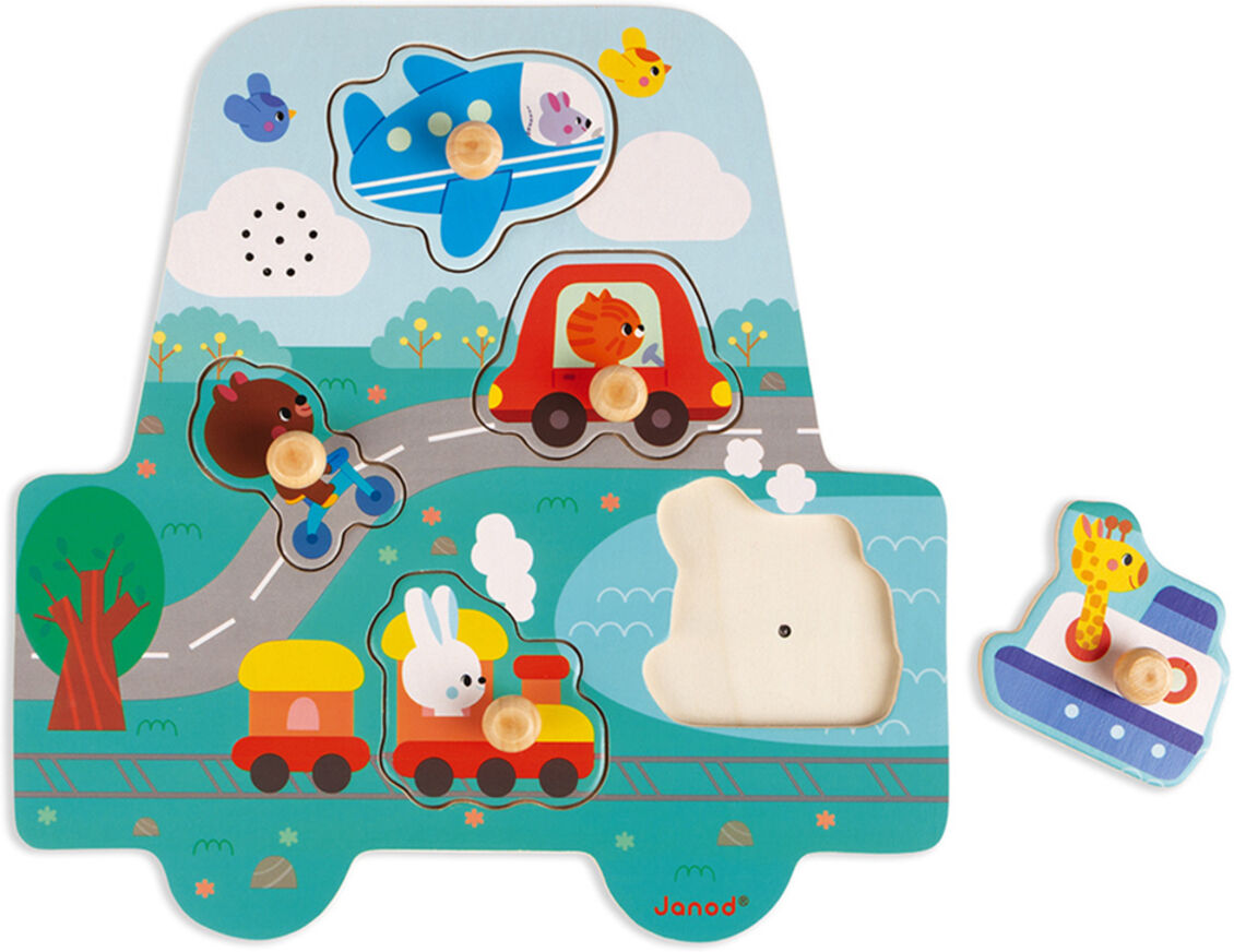 Janod Puzzle Musical Les Petits Bolides Janod Puzzle Musical Les Petits Bolides