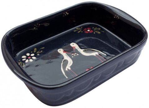 poterie Siegfried Burger Soufflenheim Plat à four cigogne bleu 4 tailles disponibles poterie Siegfried Burger Soufflenheim Plat à four cigogne bleu 4 tailles disponibles