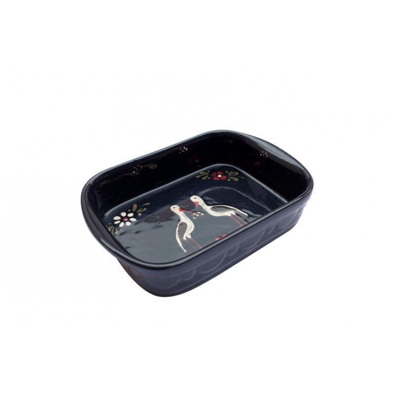 poterie Siegfried Burger Soufflenheim Plat à four cigogne bleu 4 tailles disponibles poterie Siegfried Burger Soufflenheim Plat à four cigogne bleu 4 tailles disponibles