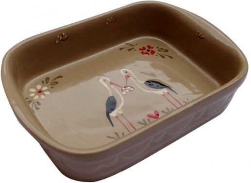 poterie Siegfried Burger Soufflenheim Plat à four cigogne gris 4 tailles disponibles poterie Siegfried Burger Soufflenheim Plat à four cigogne gris 4 tailles disponibles