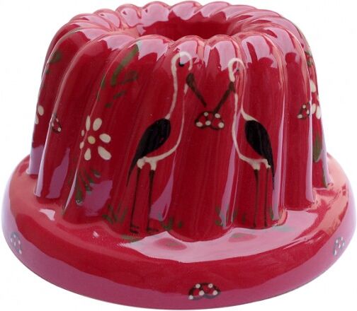 poterie Siegfried Burger Soufflenheim Kouglof cigogne rouge 4 tailles disponibles