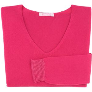 LES POULETTES BIJOUX Pull Femme 100% Cachemire Oversize Fuchsia