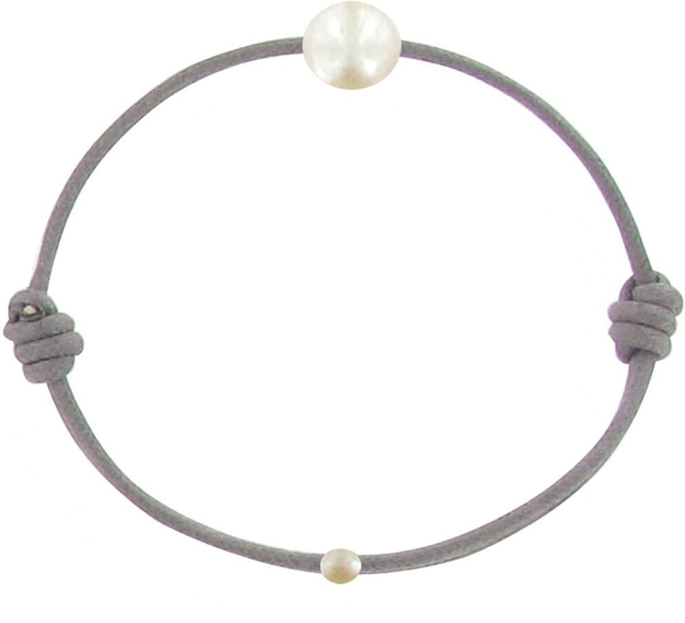 LES POULETTES BIJOUX Bracelet Enfant La Perle Blanche des Petites Poulettes - Classics - Gris