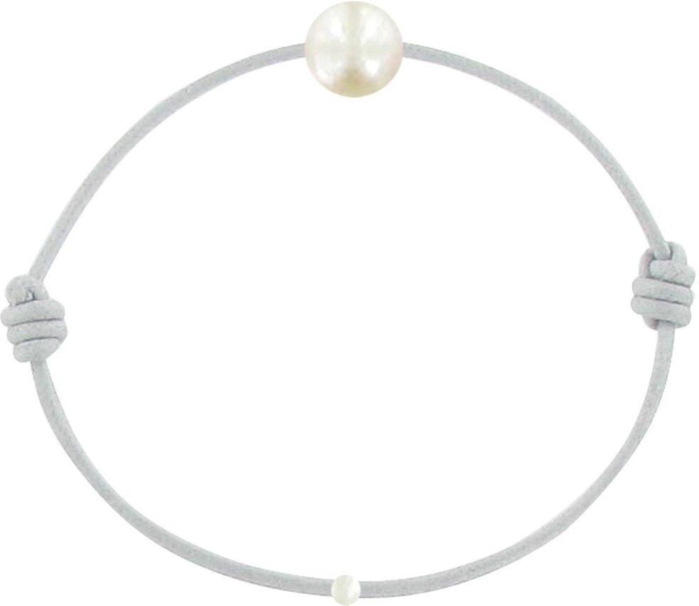 LES POULETTES BIJOUX Bracelet Enfant La Perle Blanche des Petites Poulettes - Classics - Gris clair