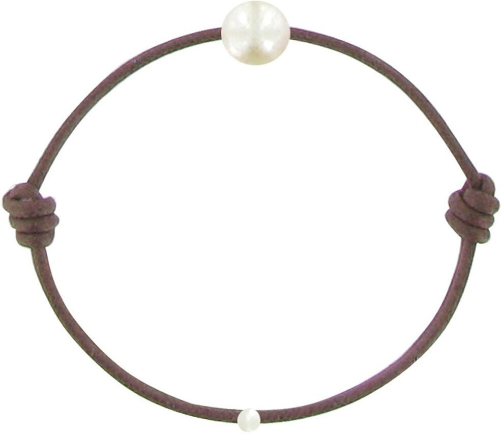 LES POULETTES BIJOUX Bracelet Enfant La Perle Blanche des Petites Poulettes - Classics - Marron clair