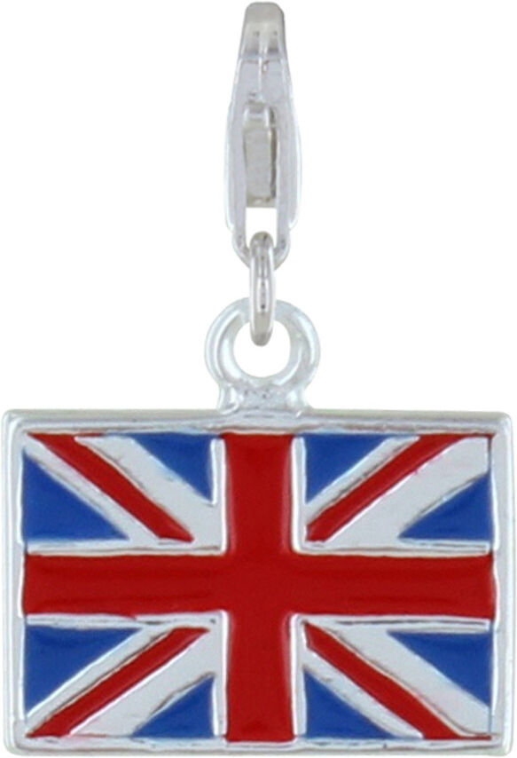 LES POULETTES BIJOUX Charms Argent Drapeau du Royaume-Uni