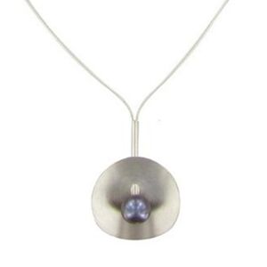 LES POULETTES BIJOUX Collier Argent Nénuphar Perle de Culture 8-9mm - Classics