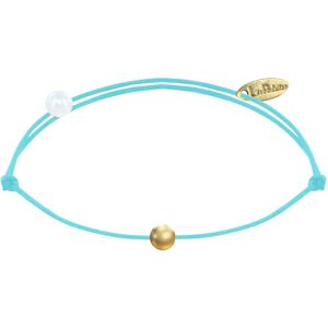 LES POULETTES BIJOUX Bracelet Lien Petite Perle Plaqué Or - Classics - Turquoise