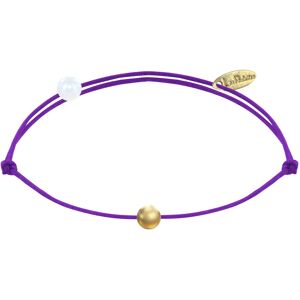 LES POULETTES BIJOUX Bracelet Lien Petite Perle Plaqué Or - Classics - Violet