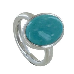 LES POULETTES BIJOUX Bague Argent Ovale de Turquoise