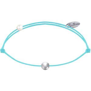 LES POULETTES BIJOUX Bracelet Lien Petite Perle Argent - Turquoise