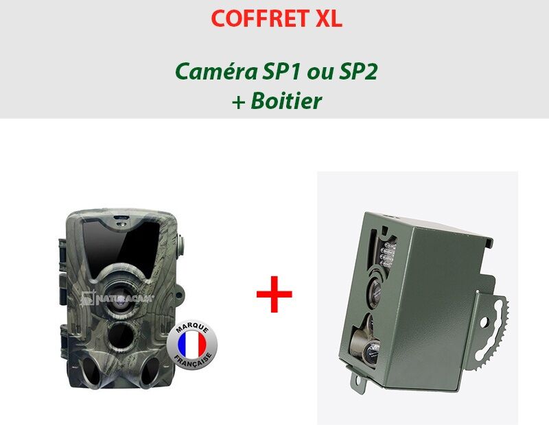 NATURACAM® COFFRET XL Caméra NATURACAM® SP1 ou 2 + boîtier de sécurité NATURACAM® COFFRET XL Caméra NATURACAM® SP1 ou 2 + boîtier de sécurité