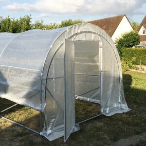 Green Protect Serre tunnel maraîchère Luxe 3x8m - 200gr/m² H2,40m - Green Protect