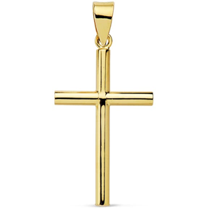 Orfeva Croix fil rond miroir  en Or jaune