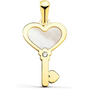 Orfeva Pendentif Cle Nacre en Or jaune