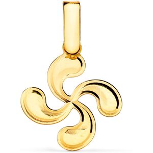 Orfeva Pendentif Croix Basque miroir en Or jaune