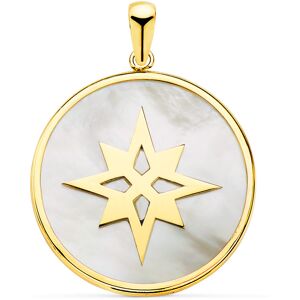 Orfeva Medaille Etoile Polaire Nacre Or Jaune