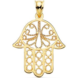 Orfeva Pendentif Main de Fatma motifs tresses en Or Jaune