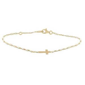 Augis Bracelet croix 18cm (Or Jaune)