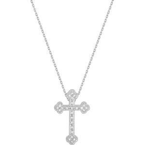 Orfeva Collier Croix Diamants Or Blanc