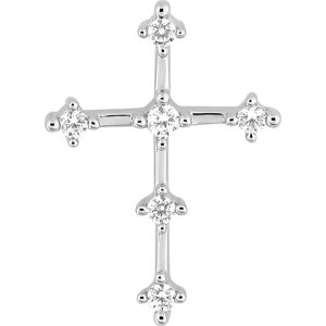 Orfeva Croix 6 Diamants Or Blanc