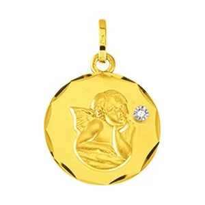 Orfeva Medaille Angelot diamante Or Jaune