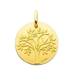 Augis Medaille arbre de vie et l'oiseau (Or Jaune)