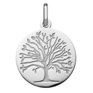 Orfeva Medaille arbre de vie les 4 saisons : printemps (Or Blanc)