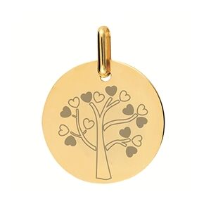 Orfeva Medaille arbre de vie Petits Coeurs Or Jaune 9K