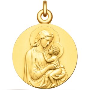 Manufacture Mayaud Medaille bapteme Vierge a l'enfant Vermeil