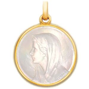 Becker Medaille Becker Vierge au Voile en nacre