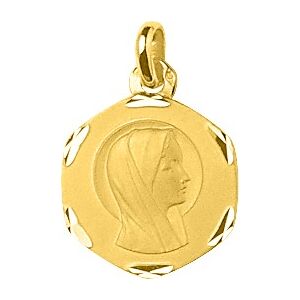 Orfeva Medaille Vierge au voile bords ciseles Or Jaune