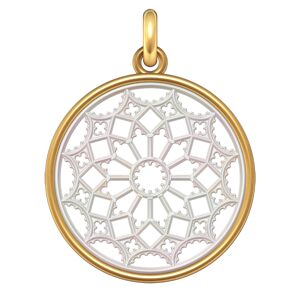 Manufacture Mayaud Pendentif Rosace Notre Dame de Chartres Nord (Or & Nacre)