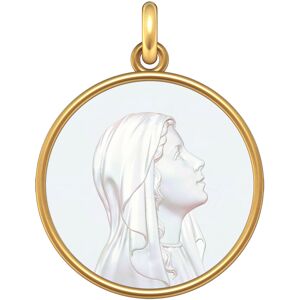 Manufacture Mayaud Medaille Vierge jeune or jaune et nacre