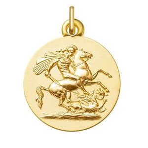 Orfeva Medaille Saint-Georges de Lydda Or Jaune 9K