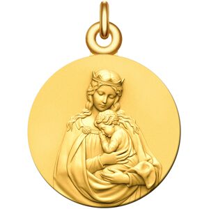 Manufacture Mayaud Medaille bapteme Vierge couronnee vermeil
