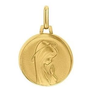 Augis Medaille Vierge en priere aureolee 18mm (Or Jaune 9K)