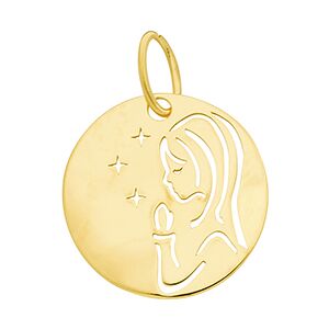 Orfeva Medaille Vierge a l'Etoile(Or Jaune 9K)
