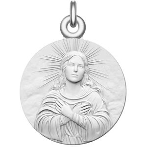 Manufacture Mayaud Medaille bapteme Vierge Divine Argent