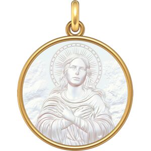 Manufacture Mayaud Medaille Vierge Divine or jaune et nacre