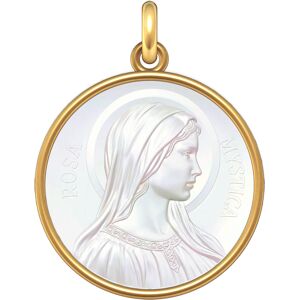 Manufacture Mayaud Medaille Rosa Mystica or jaune et nacre