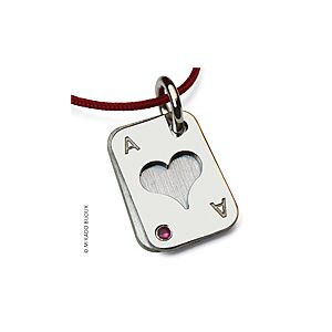 Mikado Pendentif Mikado Poker Coeur