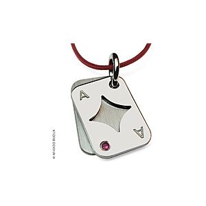 Pendentif Mikado Poker Carreau