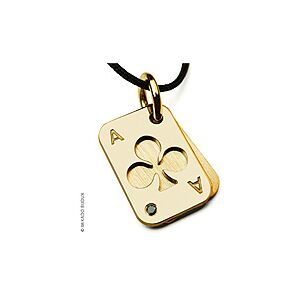 Pendentif Mikado Poker Trefle