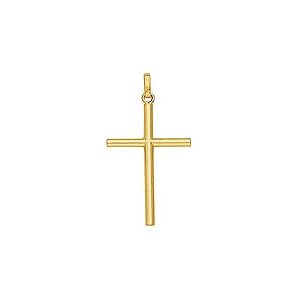 Orfeva Pendentif Croix Fil Rond 9 carats