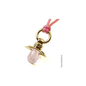 Mikado Pendentif Mikado tetine Dummy quartz rose