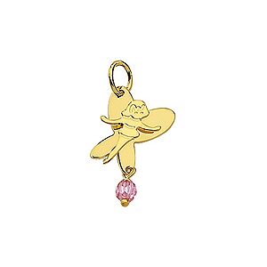 Orfeva Pendentif Enfant Fee Pierre Rose