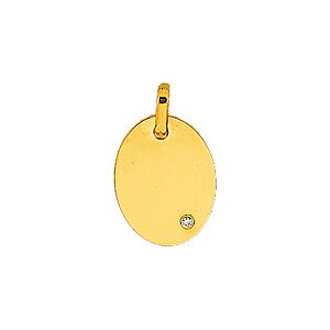 Orfeva Pendentif Plaque Ovale avec Diamant