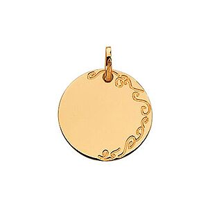 Orfeva Pendentif Plaque Ronde avec Arabesque