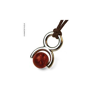 Pendentif Mikado Rolling Stone Ambre naturel